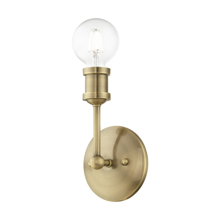 Livex Lansdale 14429-01 Wall Sconce Light - Antique Brass