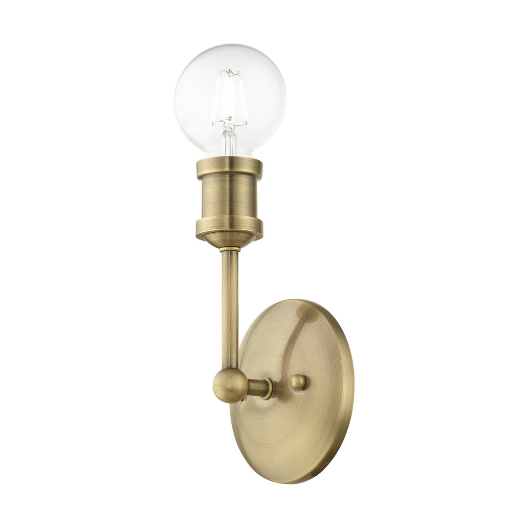 Livex Lansdale 14429-01 Wall Sconce Light - Antique Brass