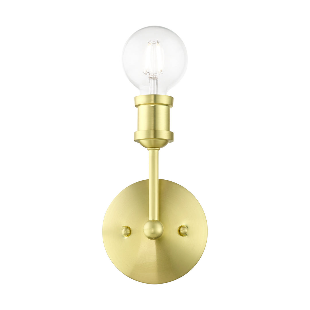 Livex Lansdale 14429-12 Wall Sconce Light - Satin Brass