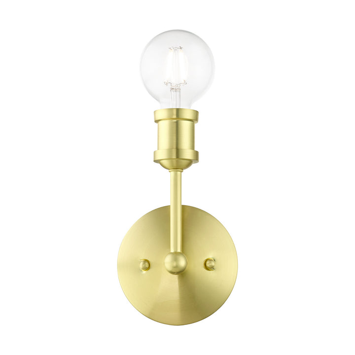 Livex Lansdale 14429-12 Wall Sconce Light - Satin Brass
