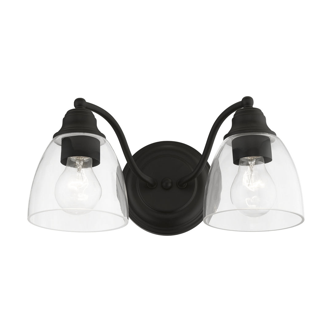 Livex Montgomery 15132-04 Bath Vanity Light 14 in. wide - Black