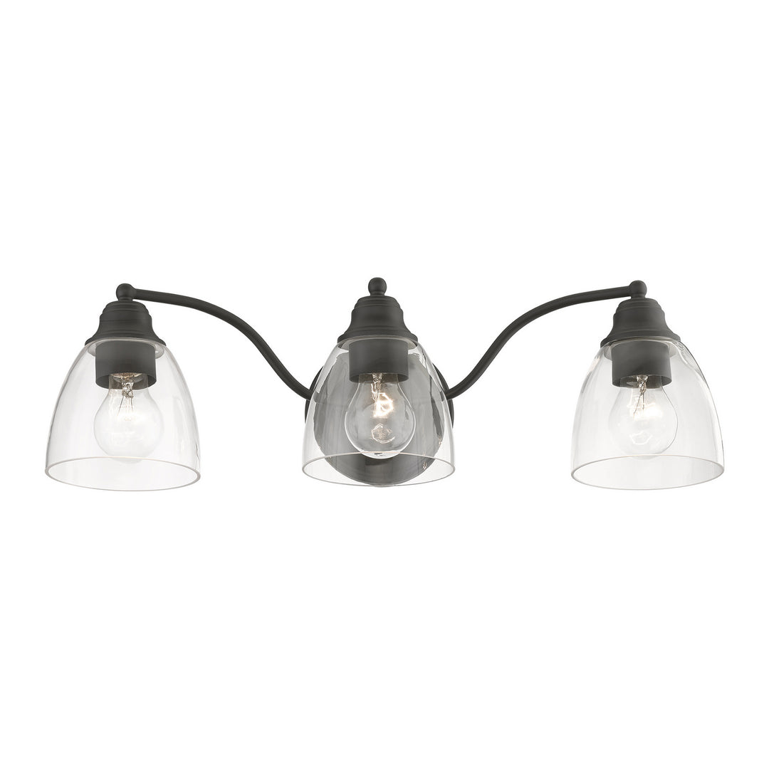 Livex Montgomery 15133-04 Bath Vanity Light 23 in. wide - Black