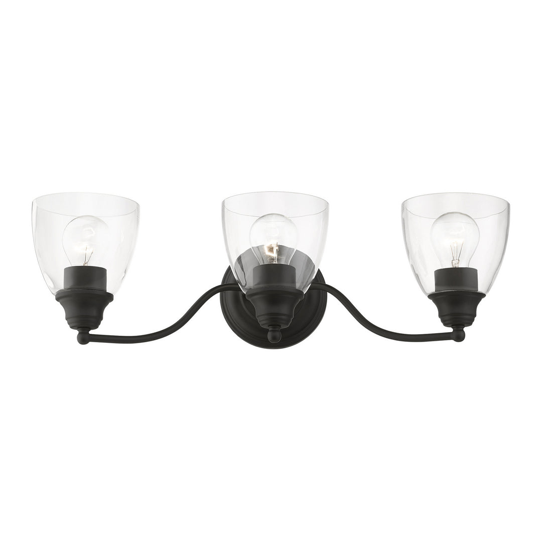 Livex Montgomery 15133-04 Bath Vanity Light 23 in. wide - Black