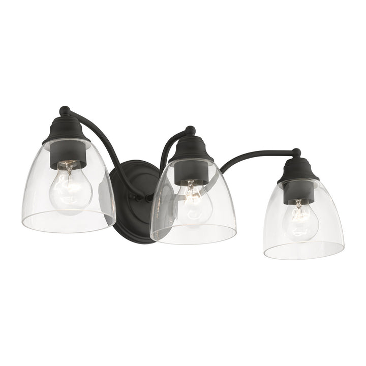 Livex Montgomery 15133-04 Bath Vanity Light 23 in. wide - Black