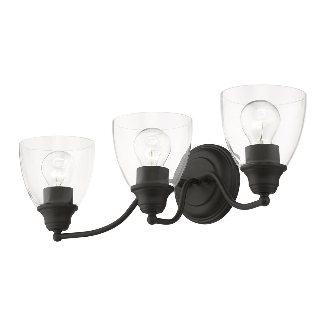 Livex Montgomery 15133-04 Bath Vanity Light 23 in. wide - Black