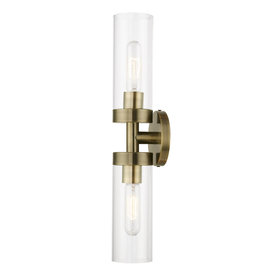 Livex Ludlow 16172-01 Wall Sconce Light - Antique Brass