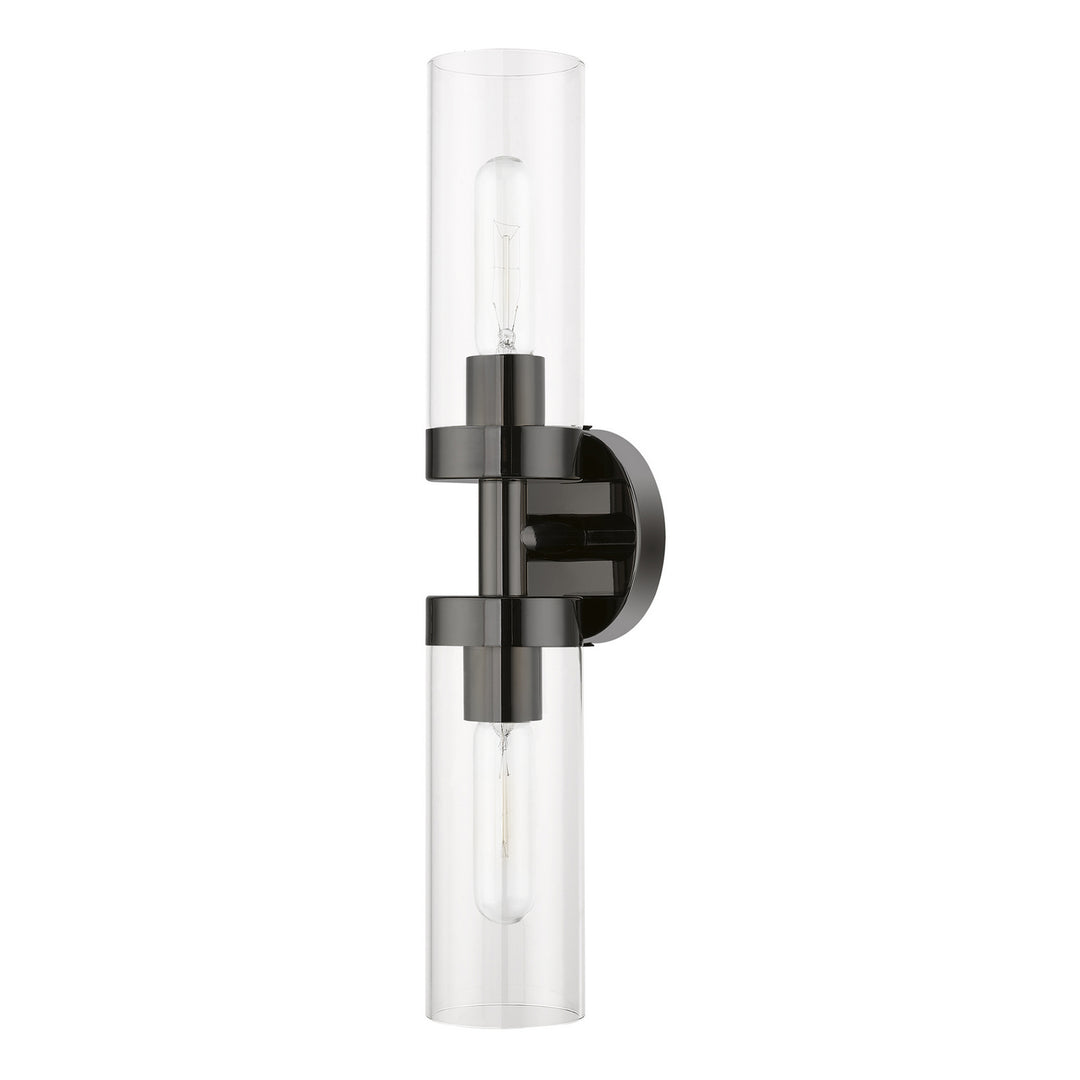 Livex Ludlow 16172-46 Wall Sconce Light - Black Chrome