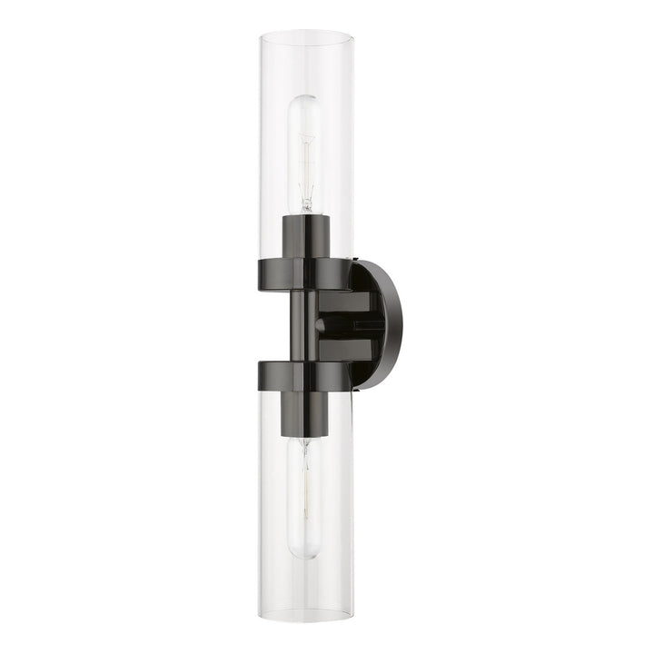 Livex Ludlow 16172-46 Wall Sconce Light - Black Chrome
