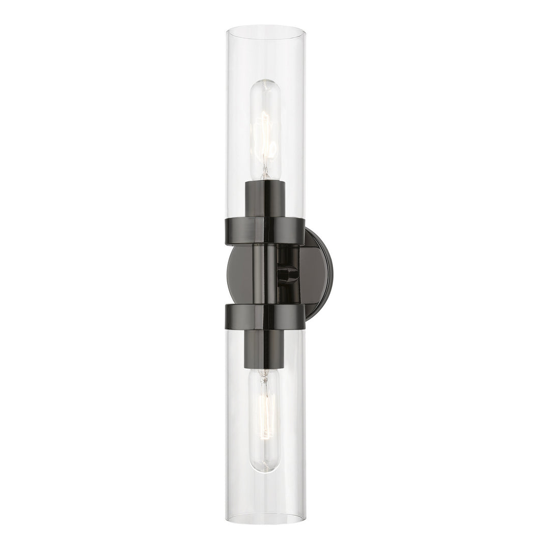 Livex Ludlow 16172-46 Wall Sconce Light - Black Chrome