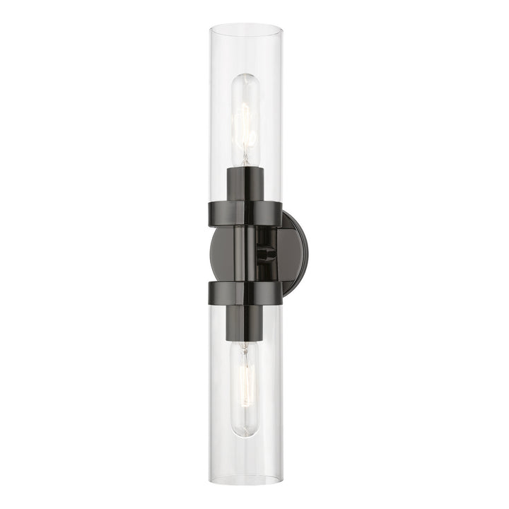 Livex Ludlow 16172-46 Wall Sconce Light - Black Chrome