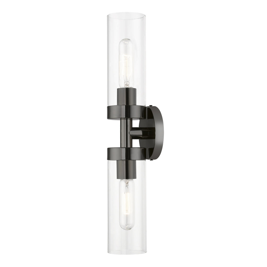 Livex Ludlow 16172-46 Wall Sconce Light - Black Chrome