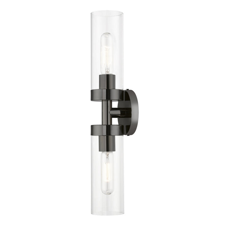Livex Ludlow 16172-46 Wall Sconce Light - Black Chrome