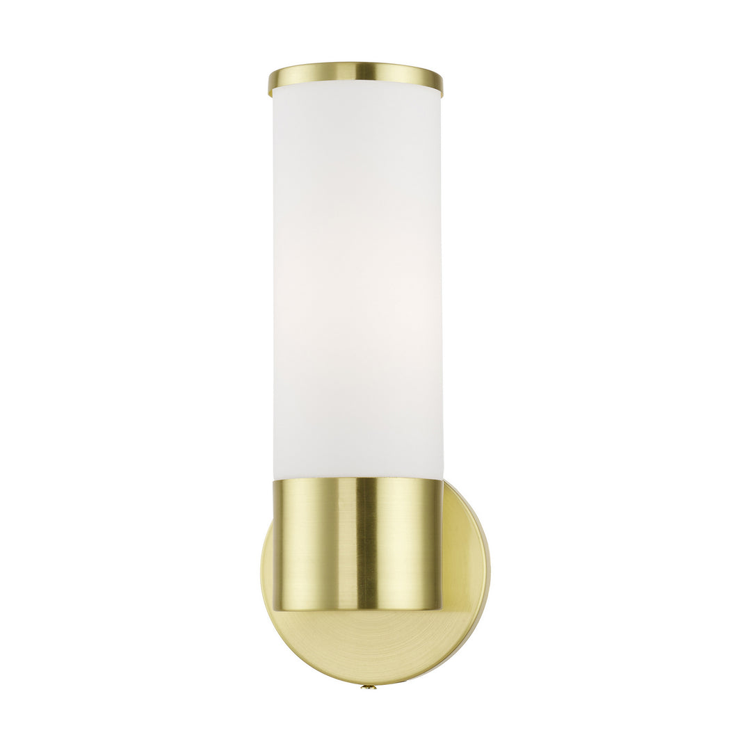 Livex Lindale 16561-12 Wall Sconce Light - Satin Brass