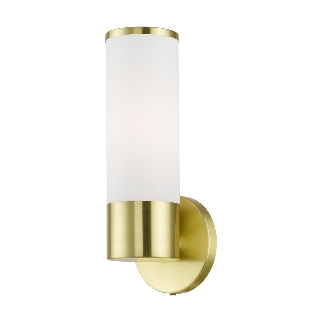Livex Lindale 16561-12 Wall Sconce Light - Satin Brass