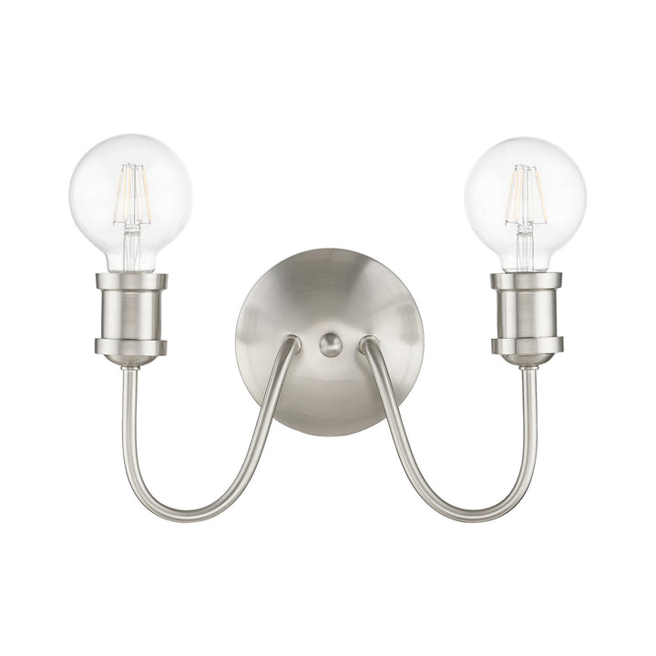 Livex Lansdale 16572-91 Bath Vanity Light 14 in. wide - Brushed Nickel