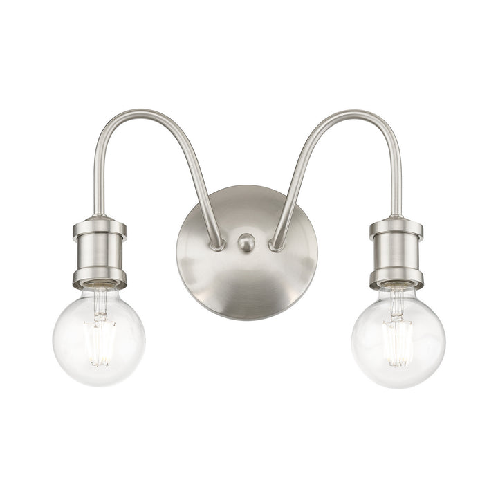 Livex Lansdale 16572-91 Bath Vanity Light 14 in. wide - Brushed Nickel