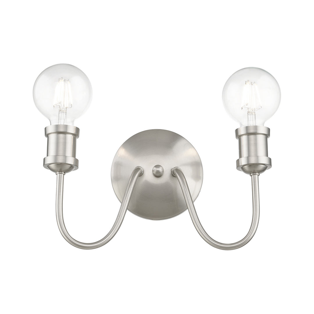 Livex Lansdale 16572-91 Bath Vanity Light 14 in. wide - Brushed Nickel