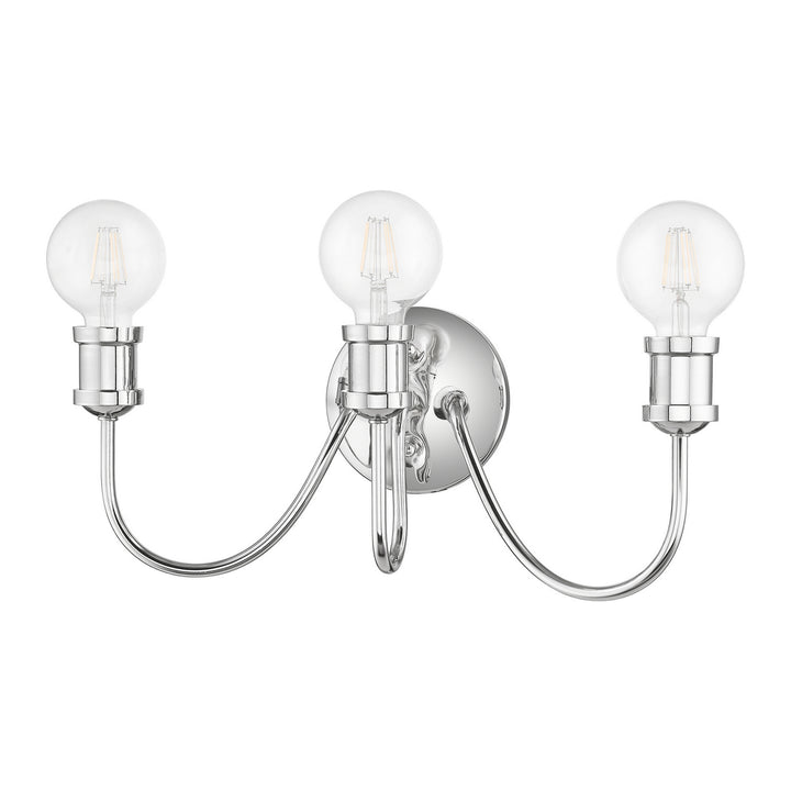 Livex Lansdale 16573-05 Bath Vanity Light 19 in. wide - Polished Chrome