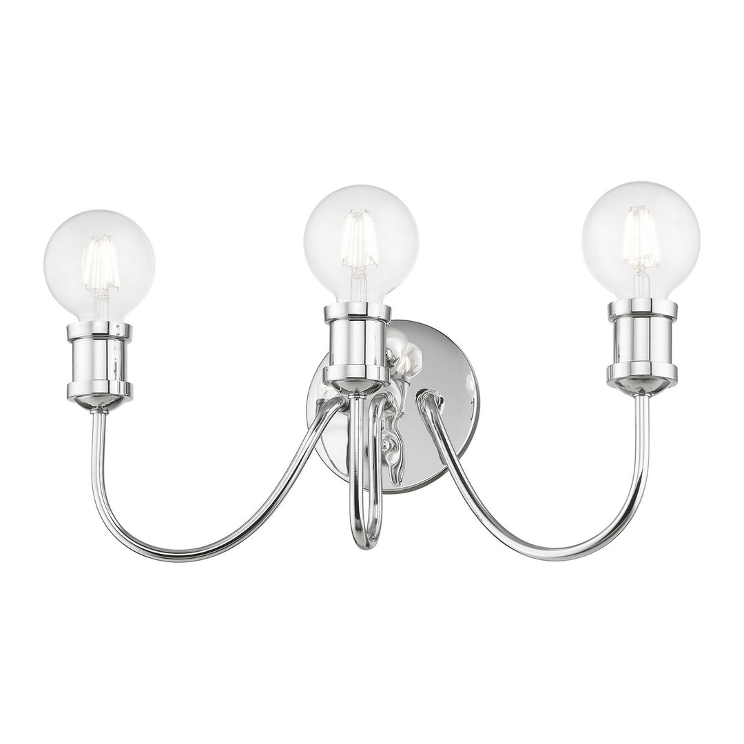 Livex Lansdale 16573-05 Bath Vanity Light 19 in. wide - Polished Chrome