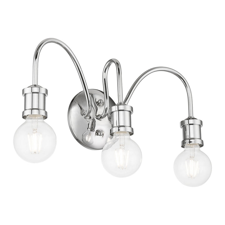 Livex Lansdale 16573-05 Bath Vanity Light 19 in. wide - Polished Chrome