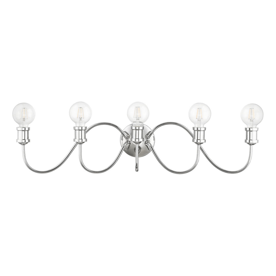 Livex Lansdale 16575-05 Bath Vanity Light 34 in. wide - Polished Chrome