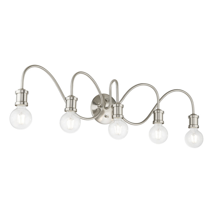 Livex Lansdale 16575-91 Bath Vanity Light 34 in. wide - Brushed Nickel