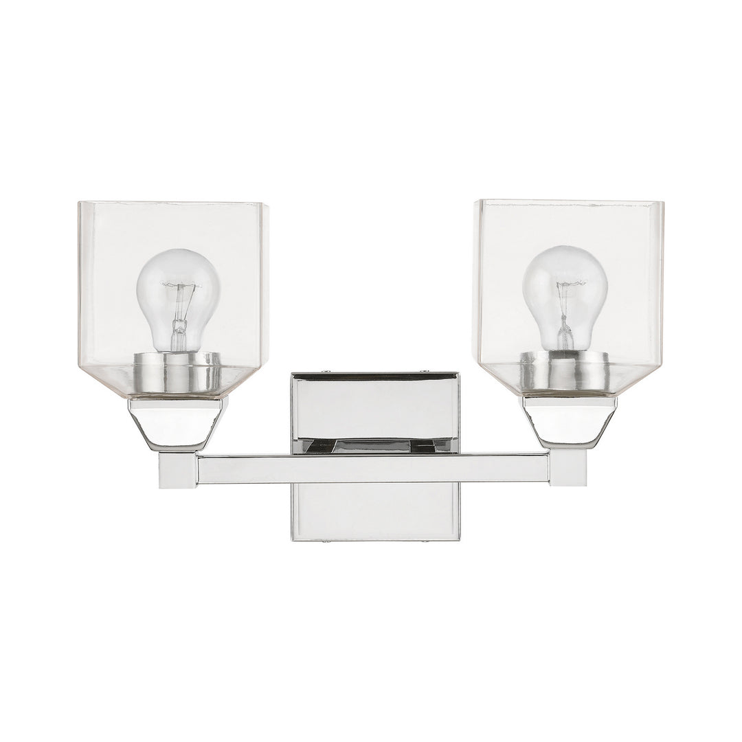 Livex Aragon 16772-05 Bath Vanity Light 15 in. wide - Polished Chrome