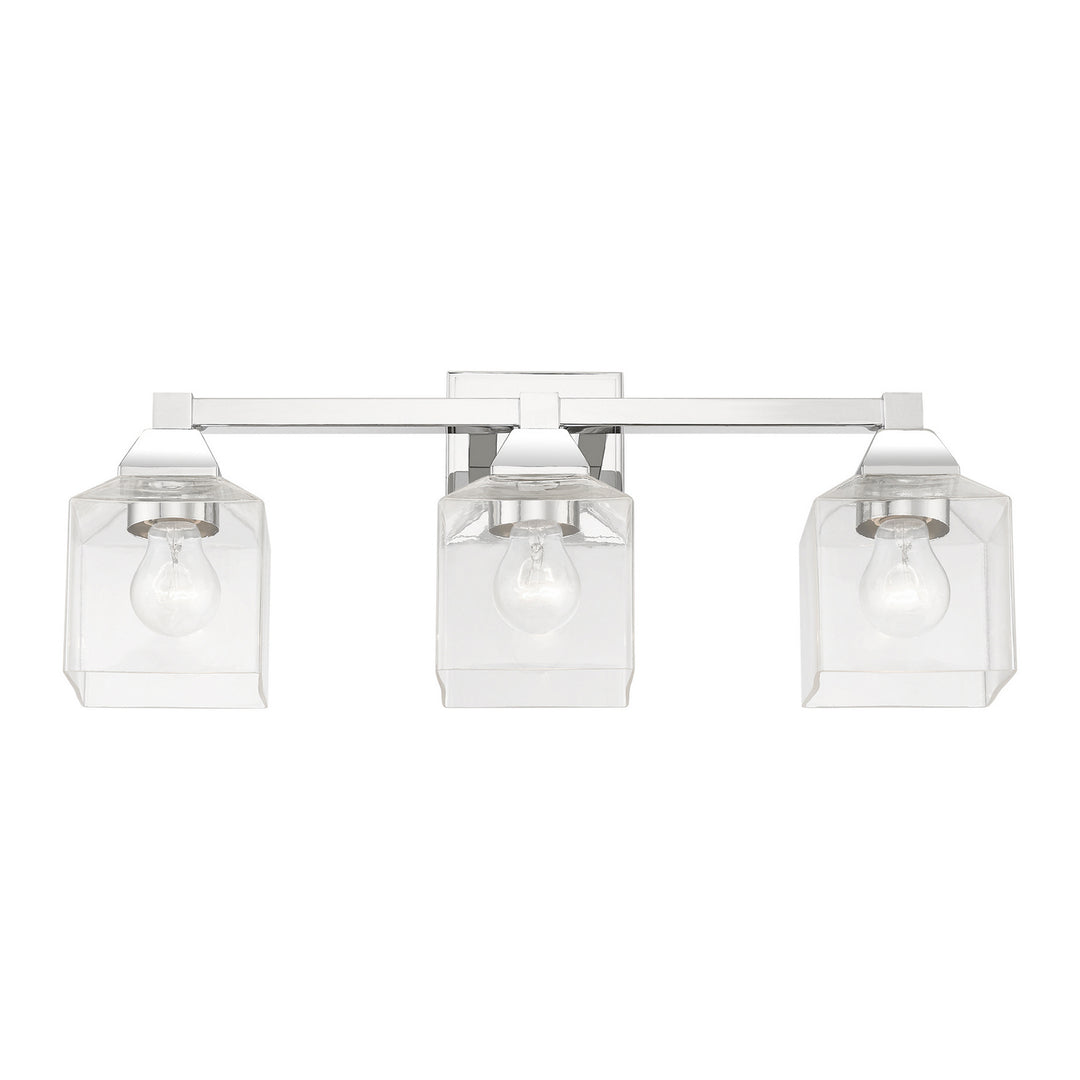 Livex Aragon 16773-05 Bath Vanity Light 23 in. wide - Polished Chrome