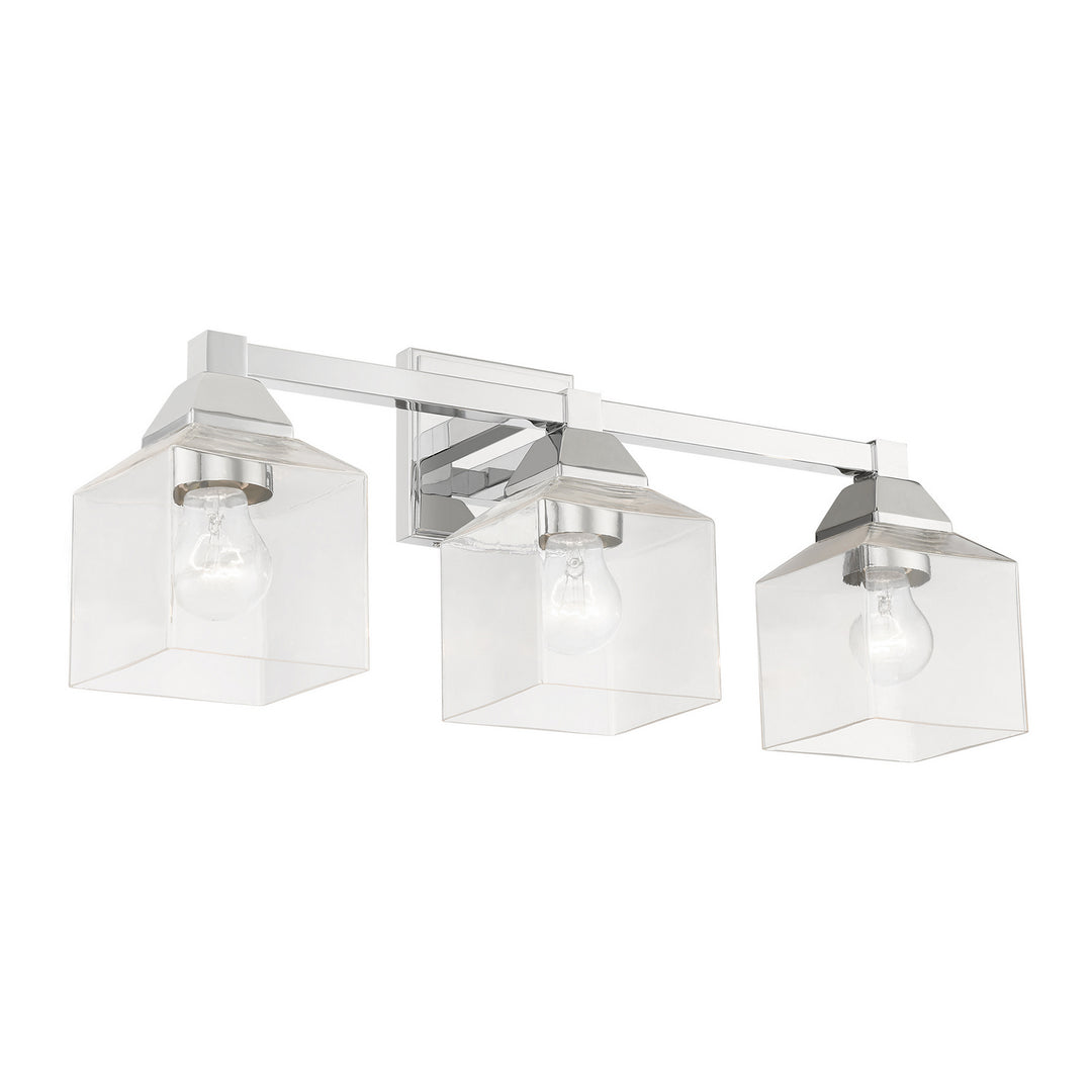 Livex Aragon 16773-05 Bath Vanity Light 23 in. wide - Polished Chrome