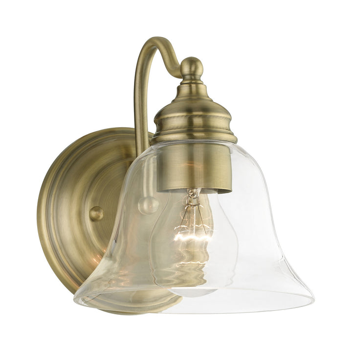 Livex Moreland 16931-01 Wall Sconce Light - Antique Brass