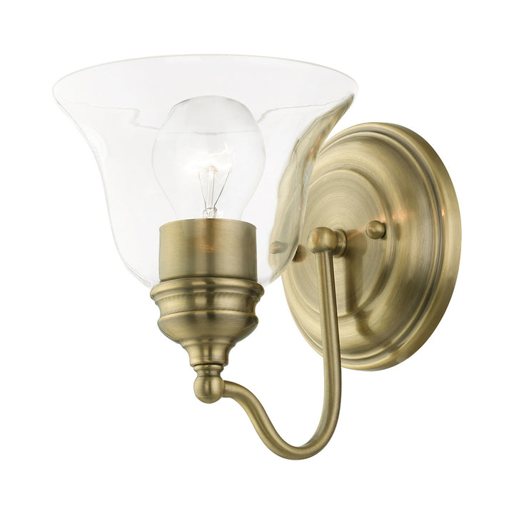 Livex Moreland 16931-01 Wall Sconce Light - Antique Brass