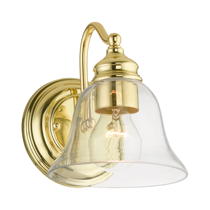 Livex Moreland 16931-02 Wall Sconce Light - Polished Brass