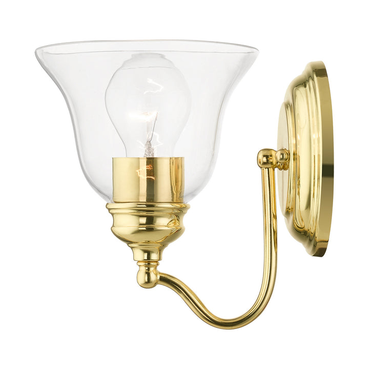 Livex Moreland 16931-02 Wall Sconce Light - Polished Brass