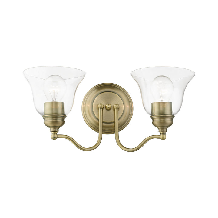 Livex Moreland 16932-01 Bath Vanity Light 16 in. wide - Antique Brass