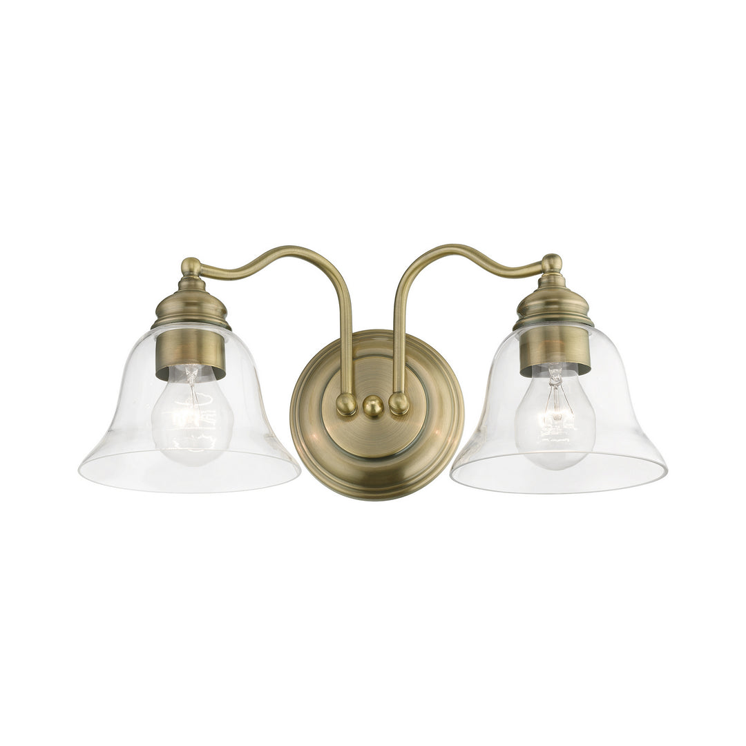 Livex Moreland 16932-01 Bath Vanity Light 16 in. wide - Antique Brass