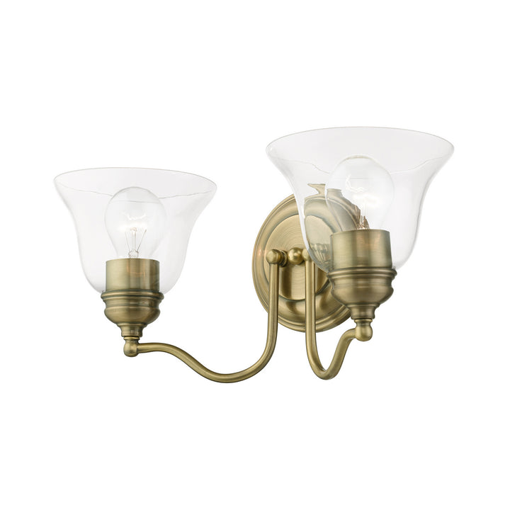 Livex Moreland 16932-01 Bath Vanity Light 16 in. wide - Antique Brass