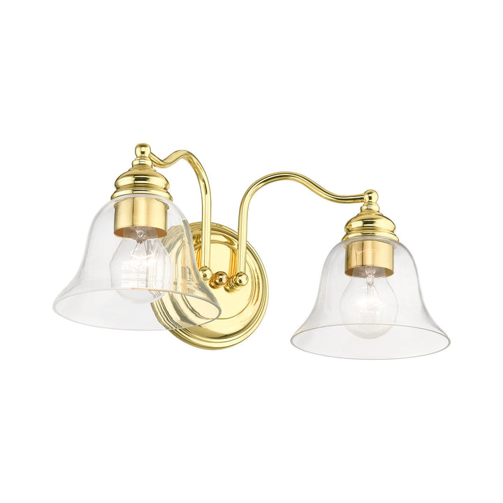 Livex Moreland 16932-02 Bath Vanity Light 16 in. wide - Polished Brass