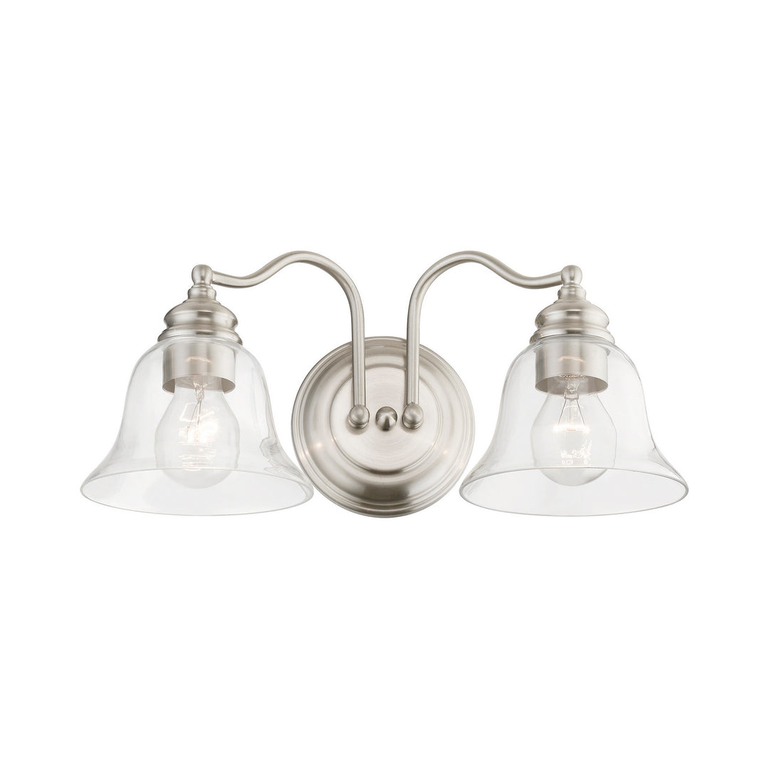 Livex Moreland 16932-91 Bath Vanity Light 16 in. wide - Brushed Nickel