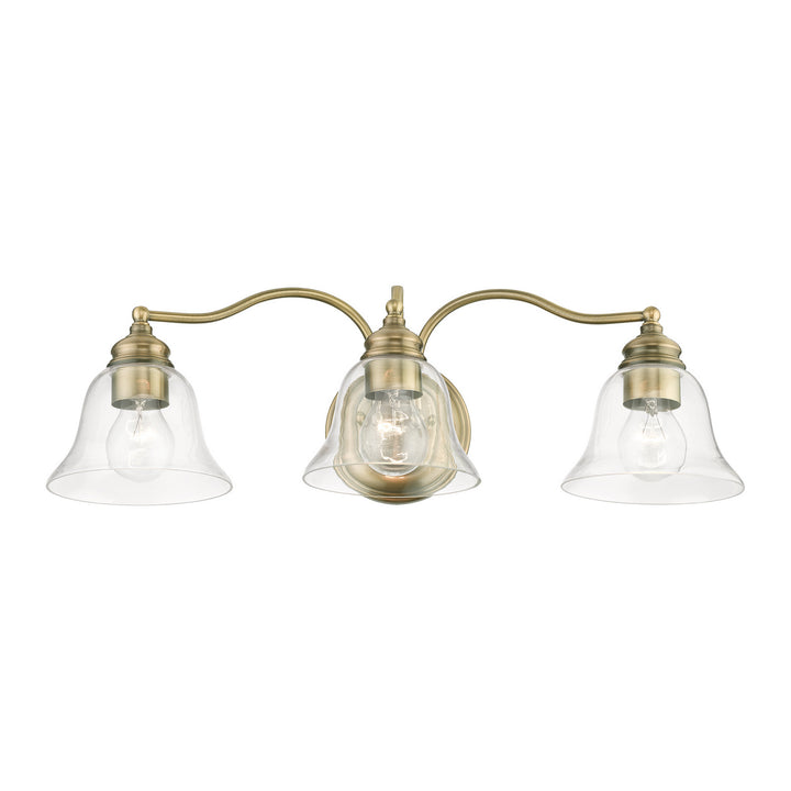 Livex Moreland 16933-01 Bath Vanity Light 24 in. wide - Antique Brass