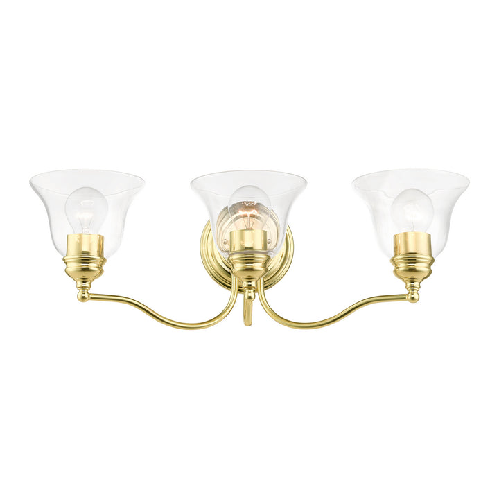 Livex Moreland 16933-02 Bath Vanity Light 24 in. wide - Polished Brass