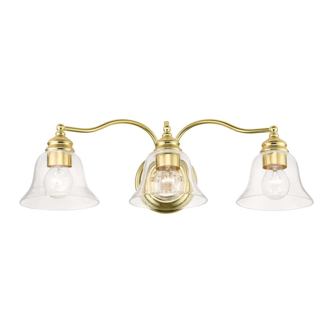 Livex Moreland 16933-02 Bath Vanity Light 24 in. wide - Polished Brass