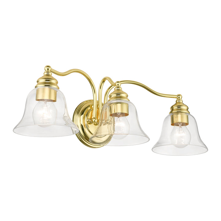 Livex Moreland 16933-02 Bath Vanity Light 24 in. wide - Polished Brass