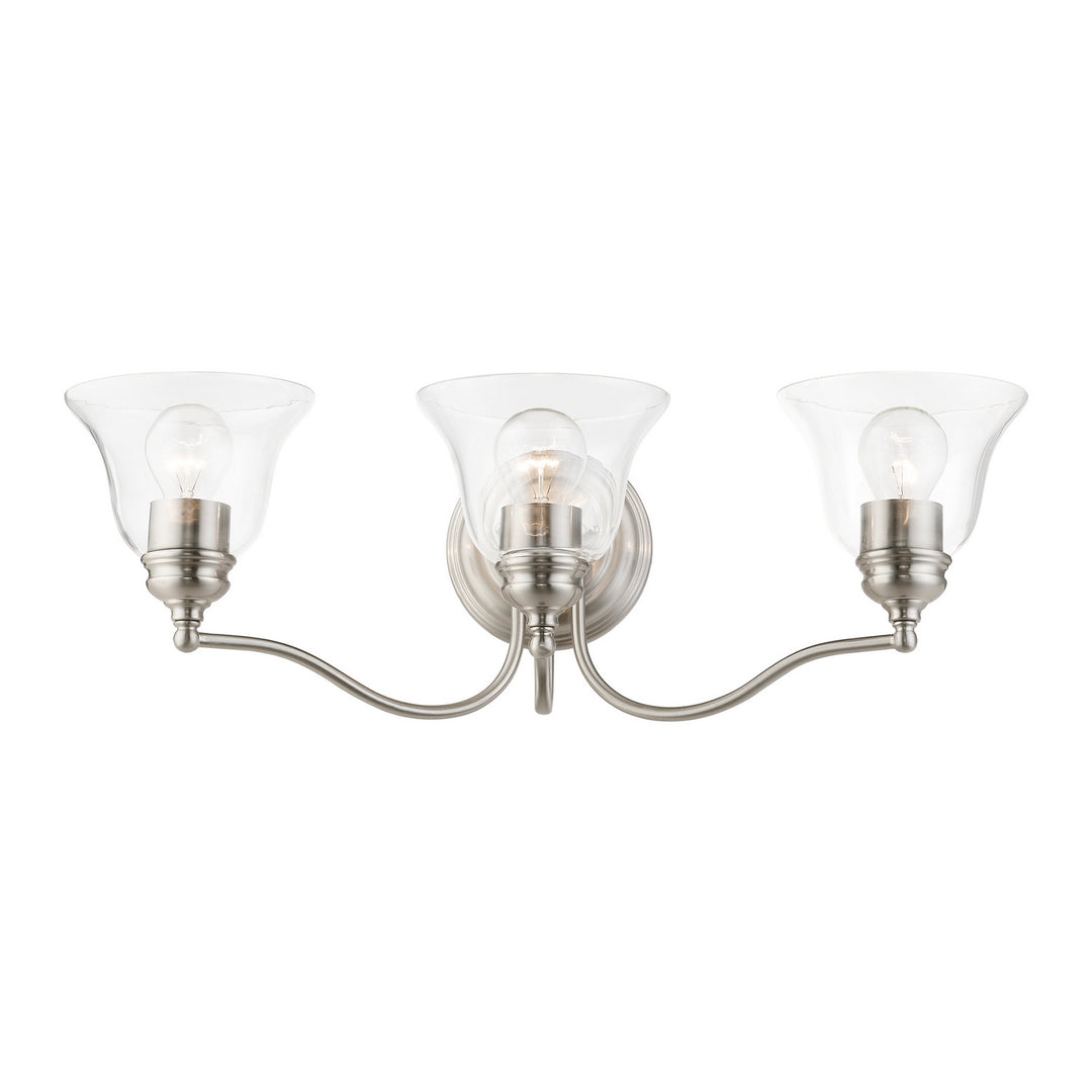 Livex Moreland 16933-91 Bath Vanity Light 24 in. wide - Brushed Nickel