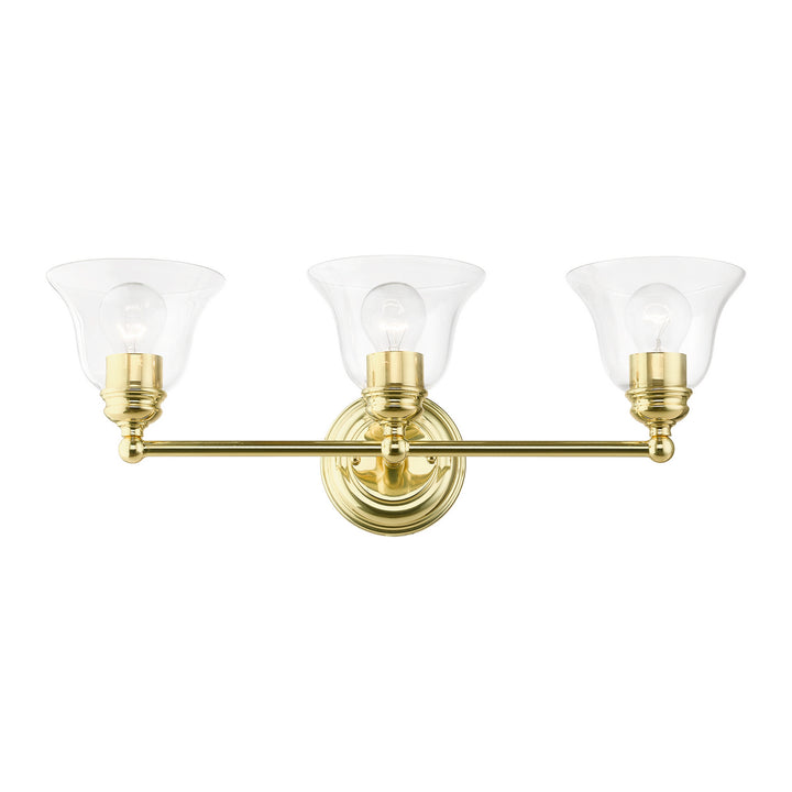 Livex Moreland 16943-02 Bath Vanity Light 24 in. wide - Polished Brass