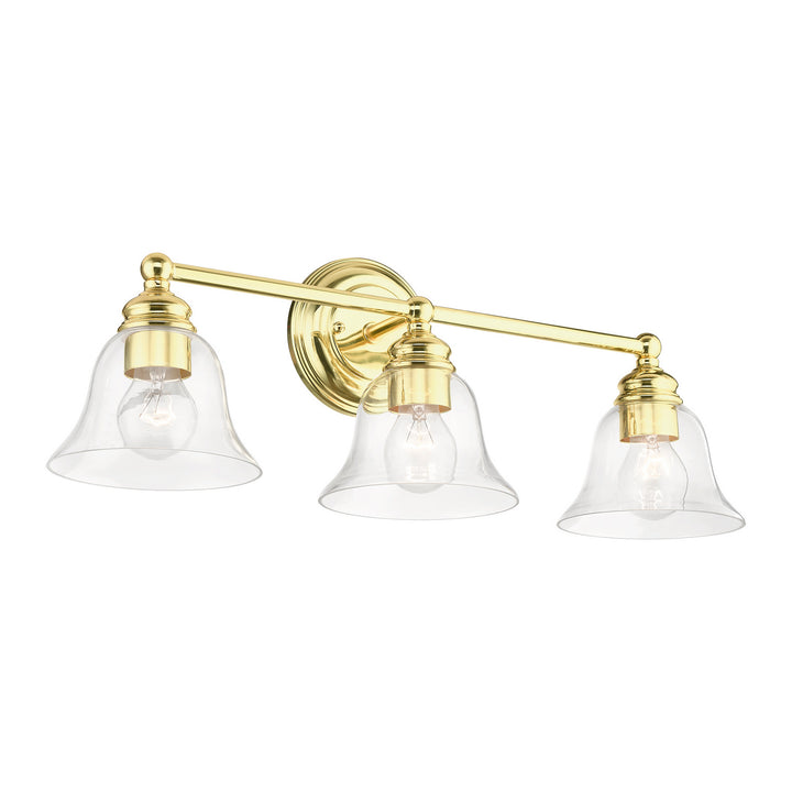 Livex Moreland 16943-02 Bath Vanity Light 24 in. wide - Polished Brass