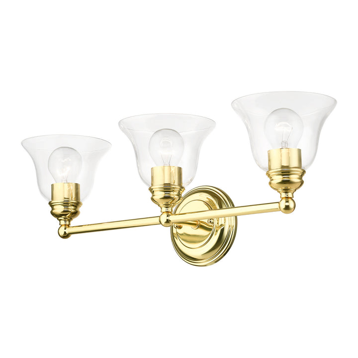 Livex Moreland 16943-02 Bath Vanity Light 24 in. wide - Polished Brass