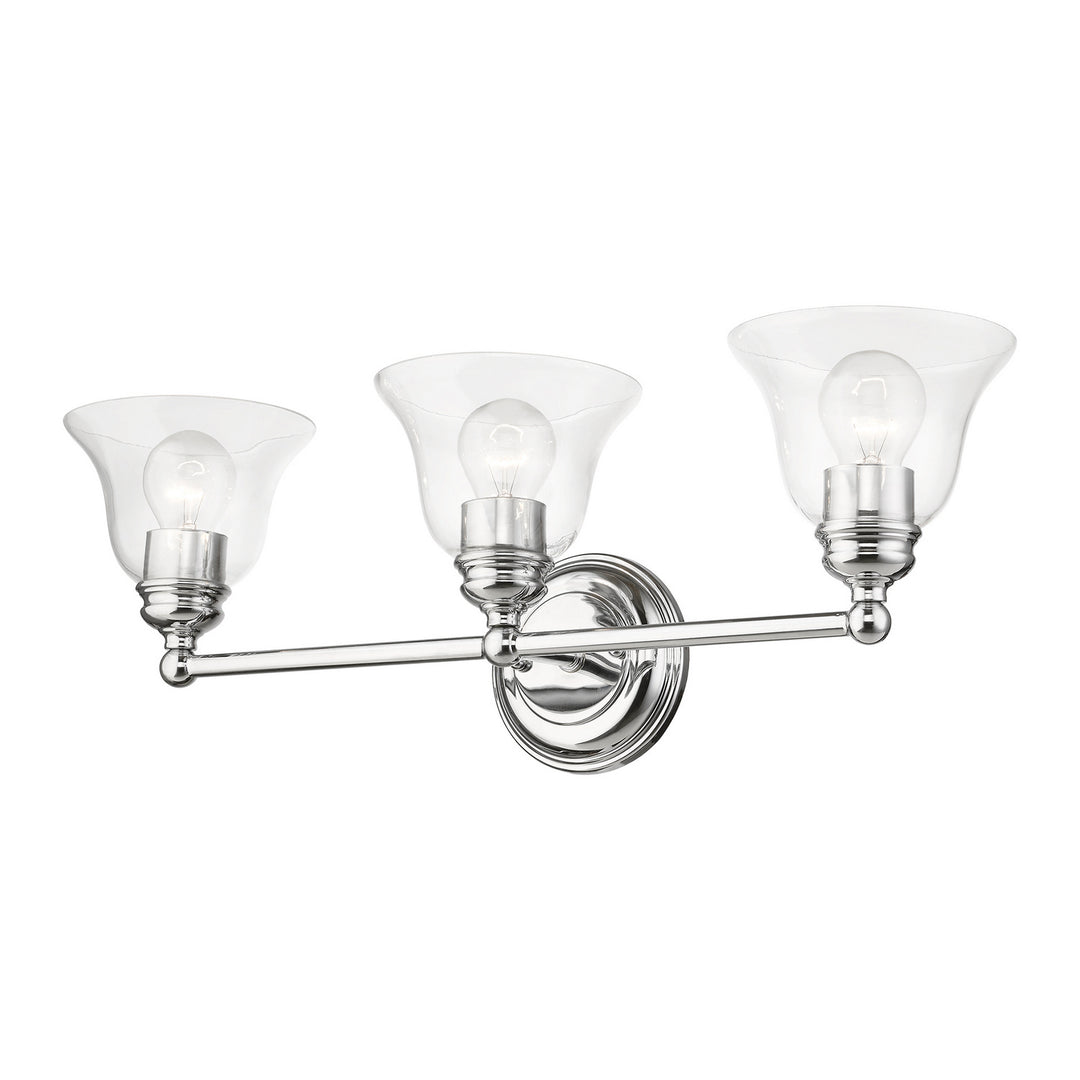 Livex Moreland 16943-05 Bath Vanity Light 24 in. wide - Polished Chrome