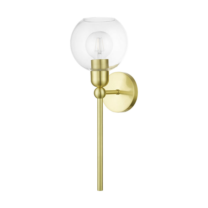 Livex Downtown 16971-12 Wall Sconce Light - Satin Brass