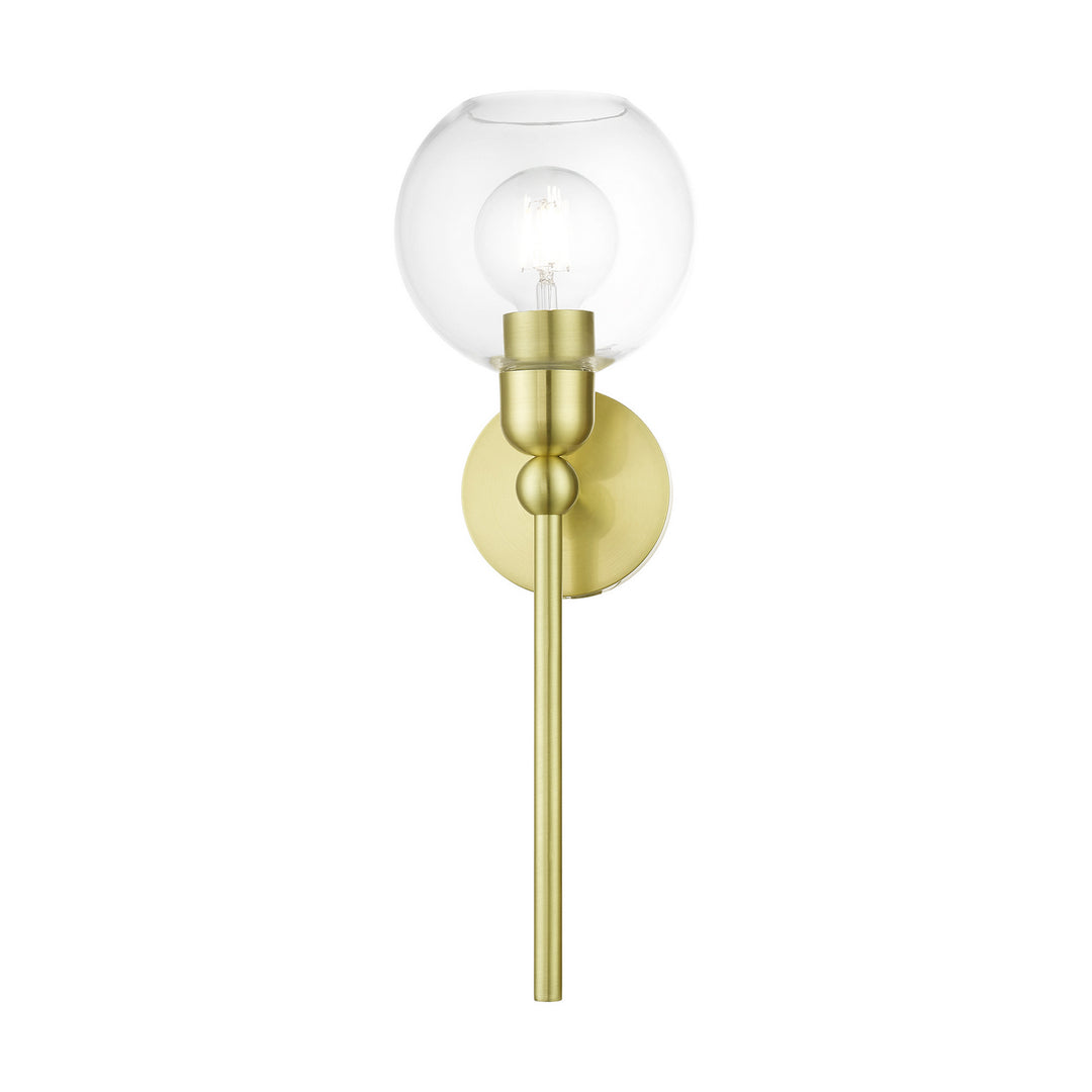 Livex Downtown 16971-12 Wall Sconce Light - Satin Brass