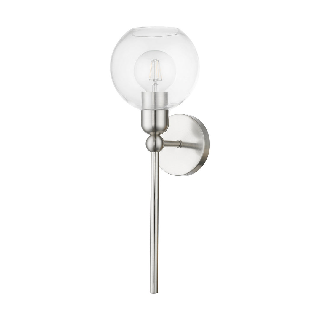 Livex Downtown 16971-91 Wall Sconce Light - Brushed Nickel